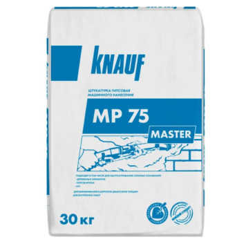 Штукатурка механизированная гипсовая Knauf МП 75 Мастер 30 кг