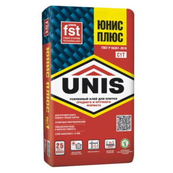 Клей для плитки Юнис Плюс 25 кг