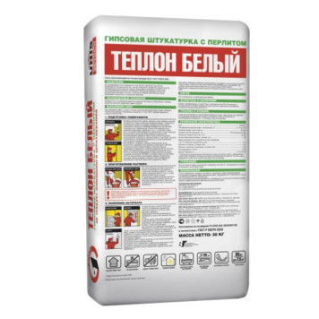Штукатурка гипсовая Unis Теплон белый 30 кг-1
